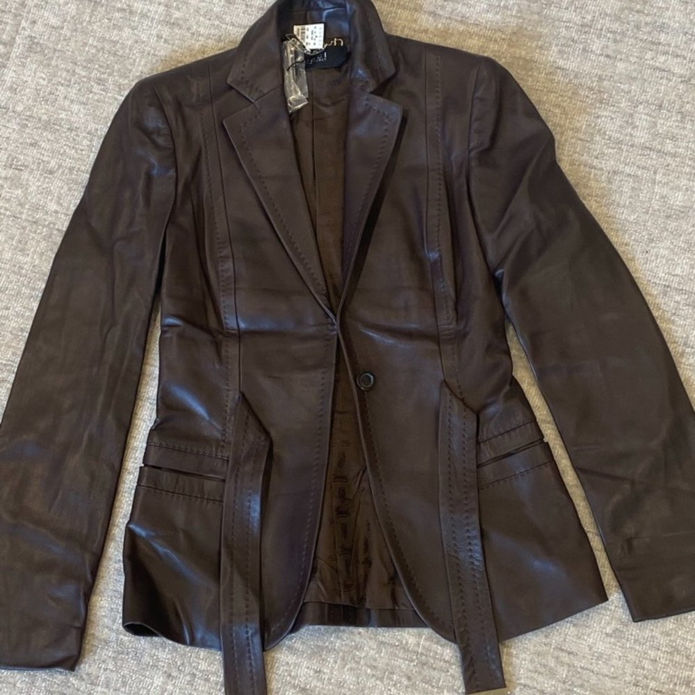 GUCCI LEATHER BLAZER - Picture 8 of 12